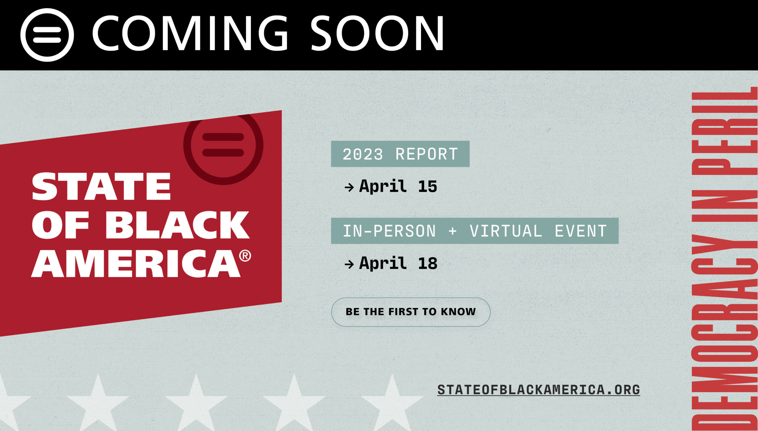 State of Black America Report April 15, 2023 Virtual Launch Event