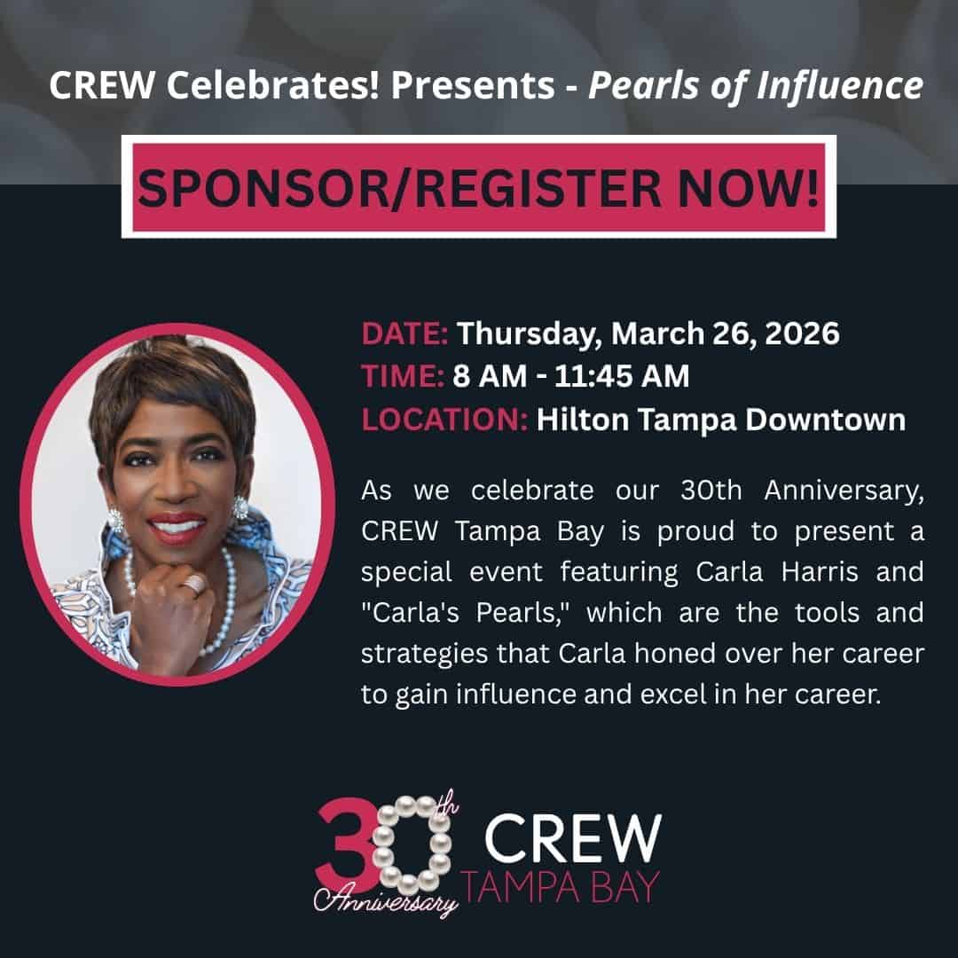 Pearls of Influence: CREW Tampa Bay’s 30th Anniversary