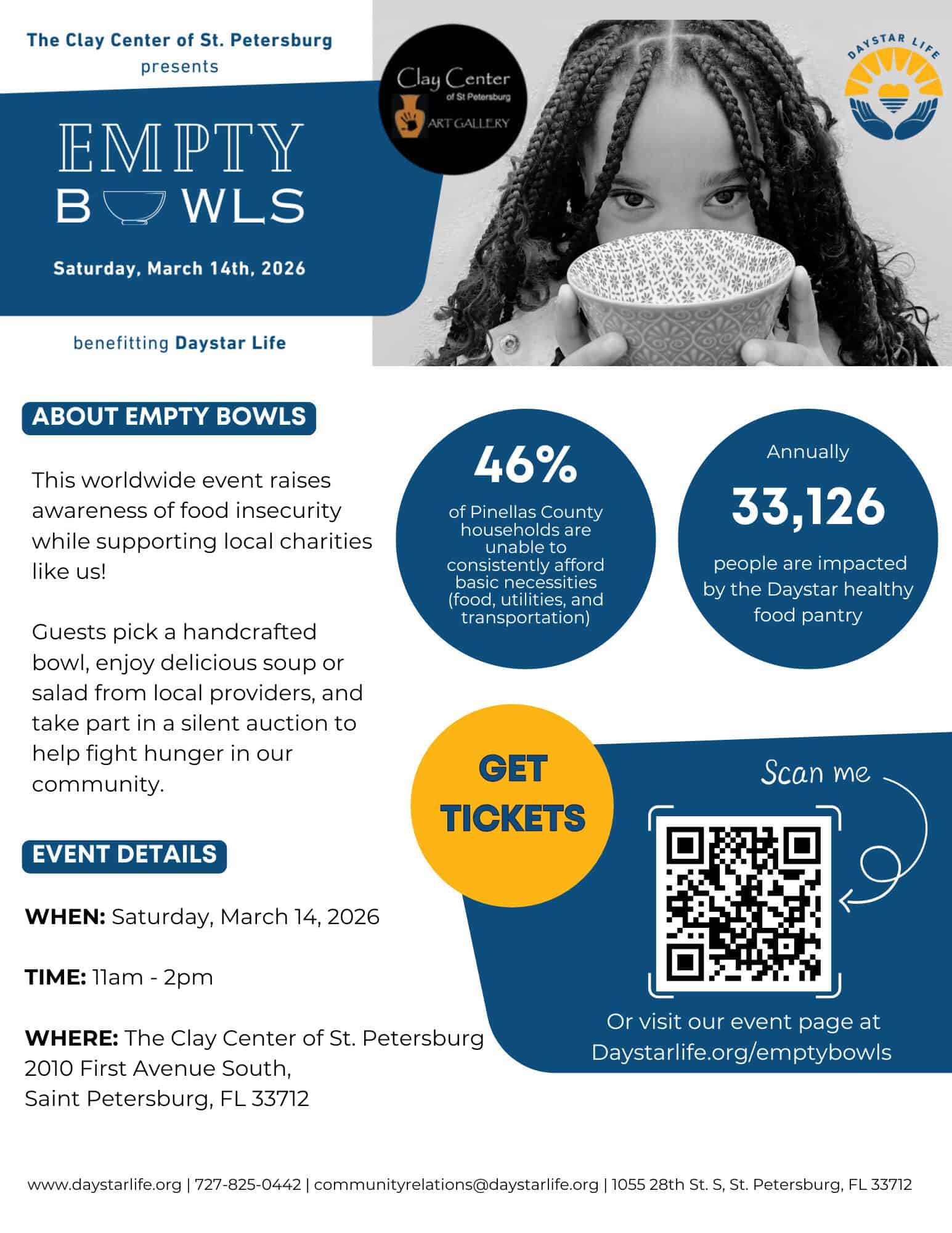 3rd Annual Empty Bowls Event