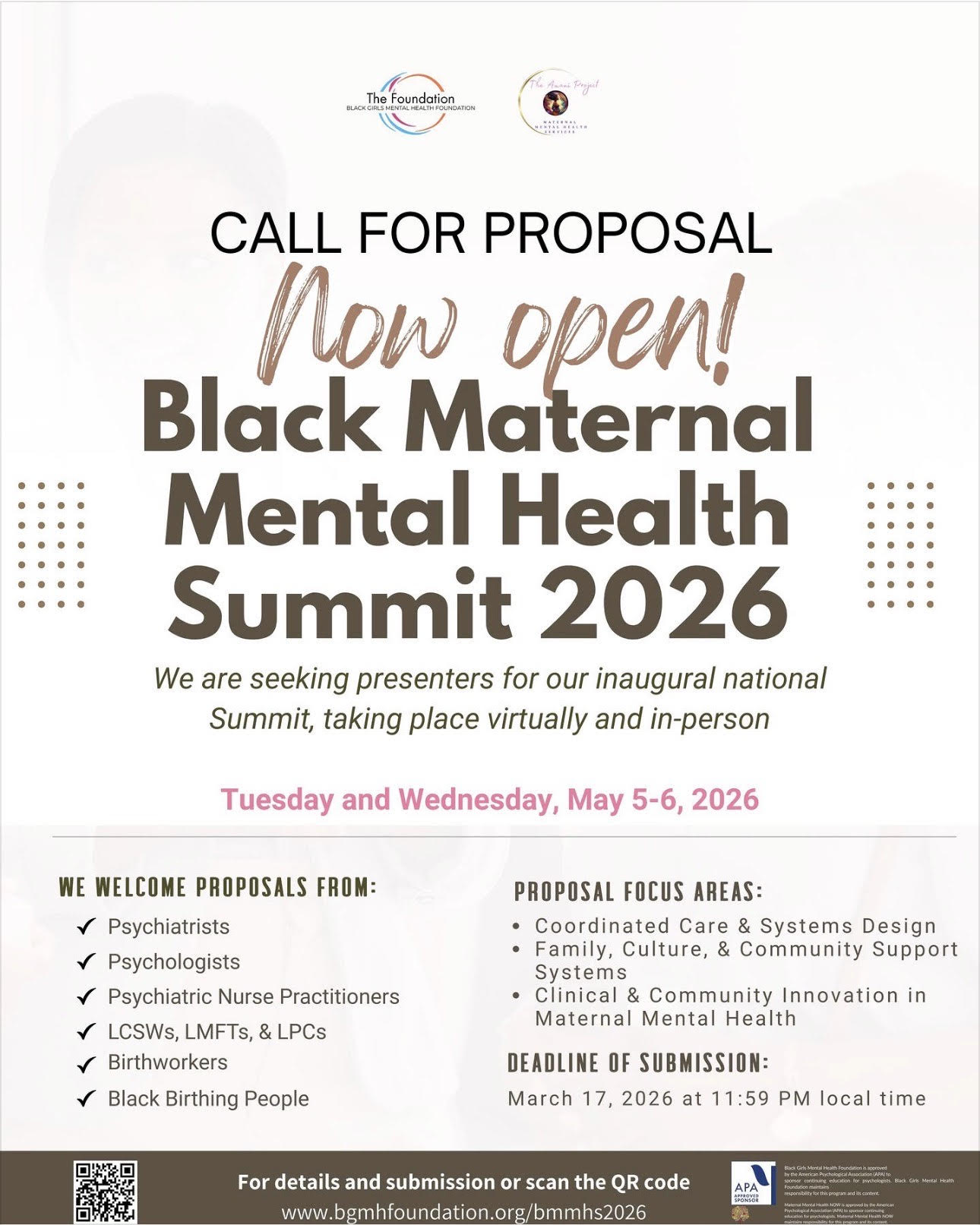 Black Maternal Mental Health Summit 2026