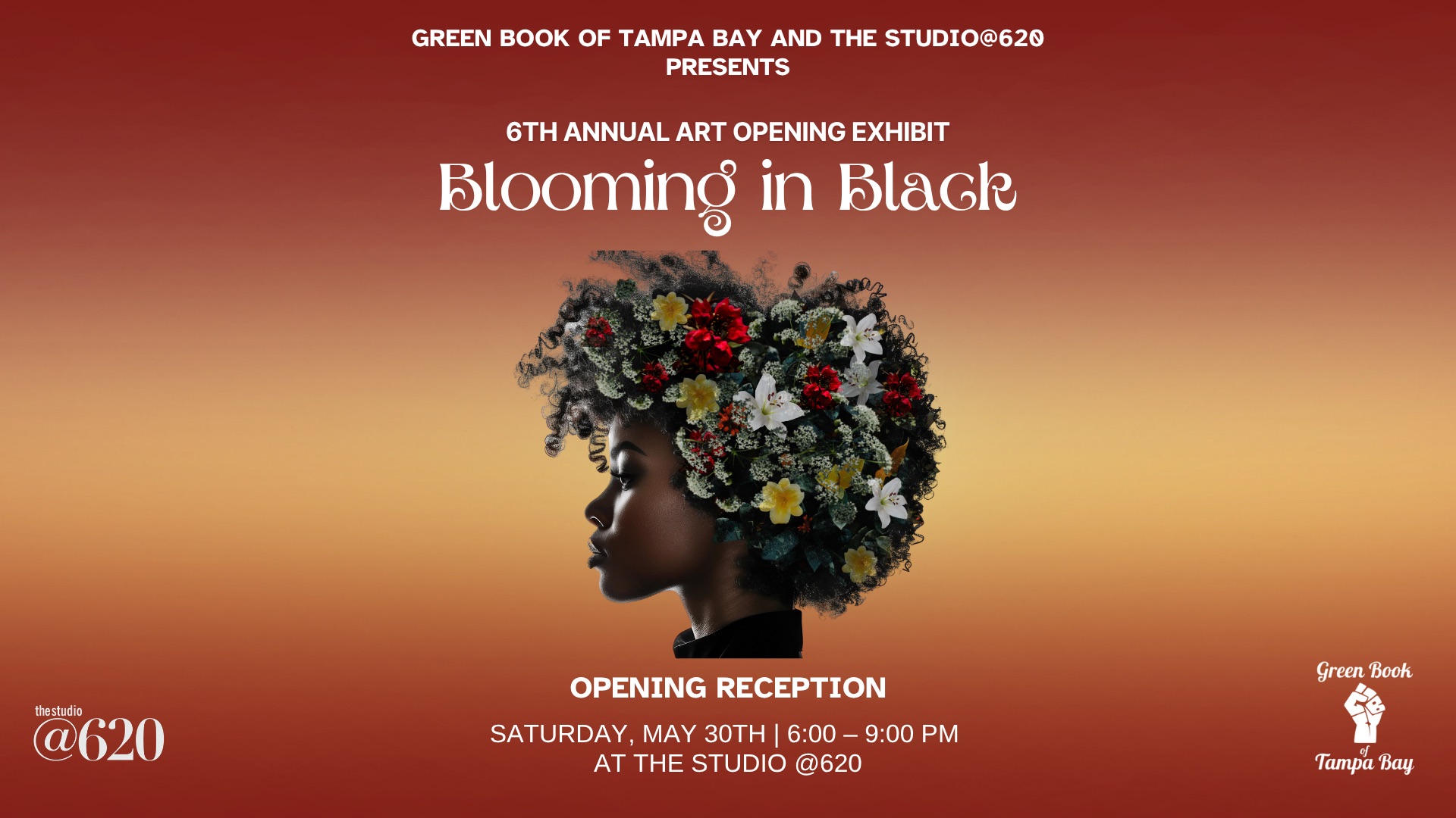 Blooming in Black - 6th Annual Artist Exhibit Presented Green Book of Tampa Bay by