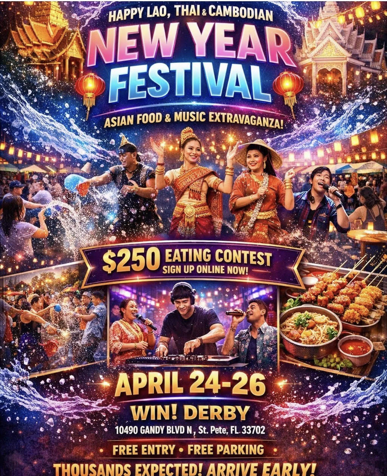 Songkran Festival Lao Thai Khmer New Year